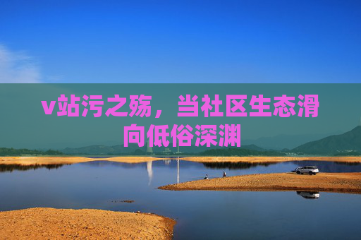 v站污之殇，当社区生态滑向低俗深渊