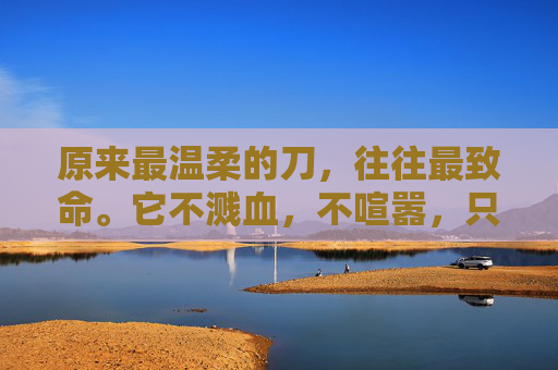 原来最温柔的刀,往往最致命。它不溅血,不喧嚣,只在你心防最松懈处,悄然割裂那根名为理所当然的神经,最温柔的刀,最致命的割裂 原来最温柔的刀,往往最致命。它不溅血,不喧嚣,只在你心防最松懈处,悄然割裂那根名为理所当然的神经,最温柔的刀,最致命的割裂