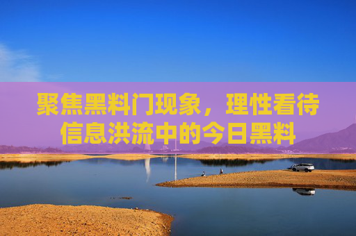 聚焦黑料门现象，理性看待信息洪流中的今日黑料