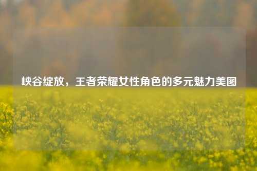 峡谷绽放,王者荣耀女性角色的多元魅力美图