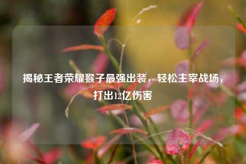 揭秘王者荣耀猴子最强出装,轻松主宰战场,打出12亿伤害