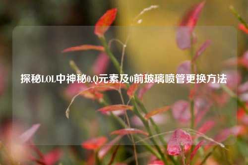 探秘LOL中神秘0.Q元素及0前玻璃喷管更换 ***