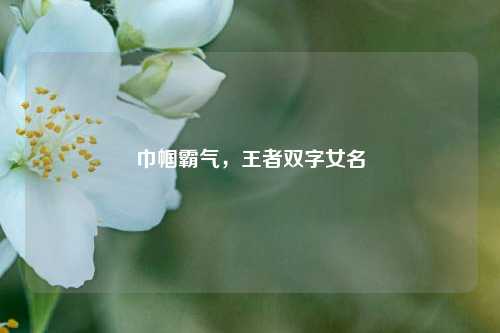 巾帼霸气,王者双字女名