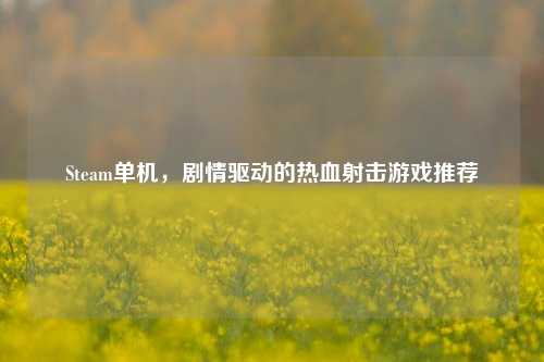 Steam单机,剧情驱动的热血射击游戏推荐