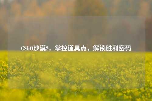 CSGO沙漠2,掌控道具点,解锁胜利密码